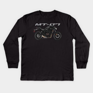 Yamaha MT-07 19 black, sl Kids Long Sleeve T-Shirt